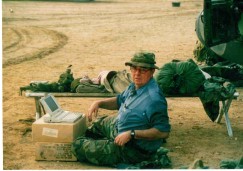 Galloway preparing to depart with a convoy of 172nd Stryker Brigade in Mosul area in January 2006. This was his last combat tour.