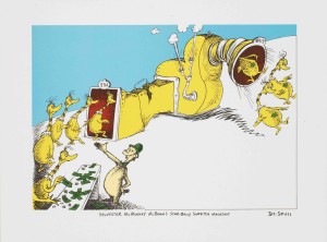 Like Sylvester McMonkey McBean, Simon & Schuster and Random House have built star belly machines. Image credit: Dr. Seuss.