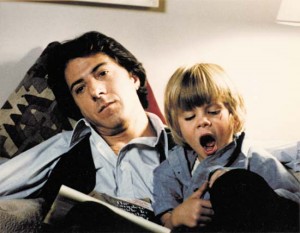Dustin Hoffman and Justin Henry in Kramer vs. Kramer.