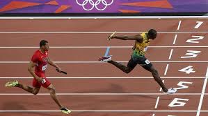 Usain Bolt. Resistance is always strongest at the finish line.