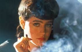 Sean Young as a replicant in "Blade Runner." Do we buy in or not?