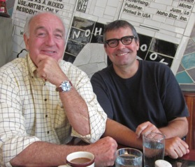 Steve and Shawn at the Noho Star at Bleecker and Lafayette, NYC