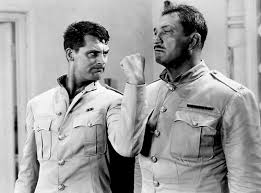 Cary Grant and Victor McLaglen in "Gunga Din."