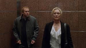 Nicolas Cage as Charlie Kaufman and Meryl Streep as Susan Orlean