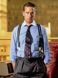 Michael Douglas as Gordon Gekko in Oliver Stone's "Wall Street"